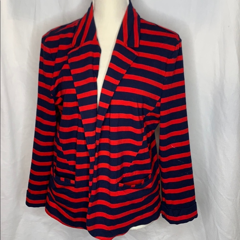 Express Stripe cotton blazer